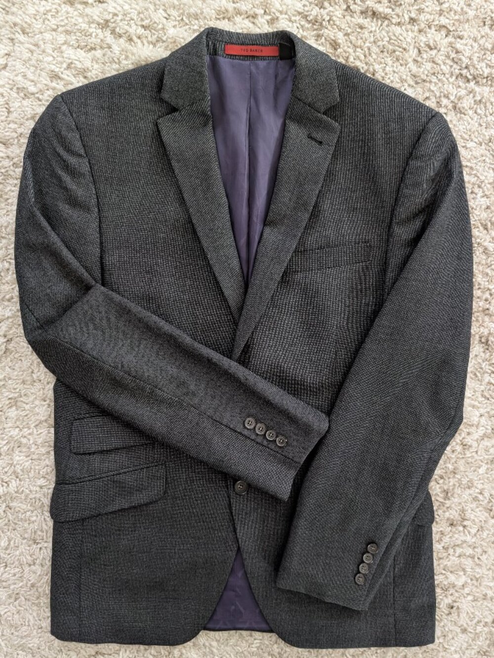 TED BAKER LONDON NO ORDINARY JOE Grey Sport Jacket Blazer Size 40R Business